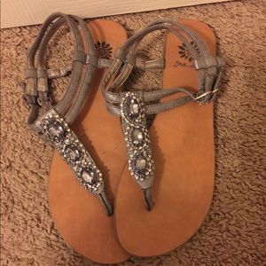 Blinged out sandals
